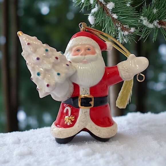 Lenox Tree Charmer Ornament Santa Claus Christmas Tree Porcelain Handpainted - Picture 9 of 15